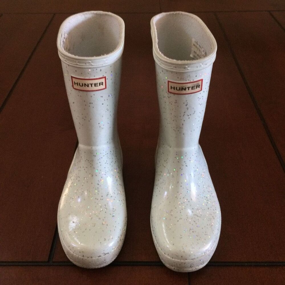 Hunter kids glitter boots size 12
